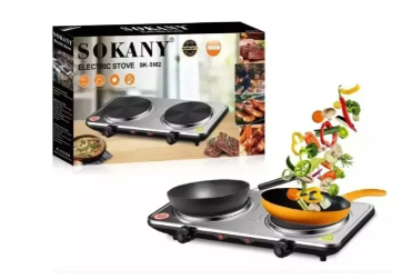 Estufa Electrica  2 Puestos Sokany